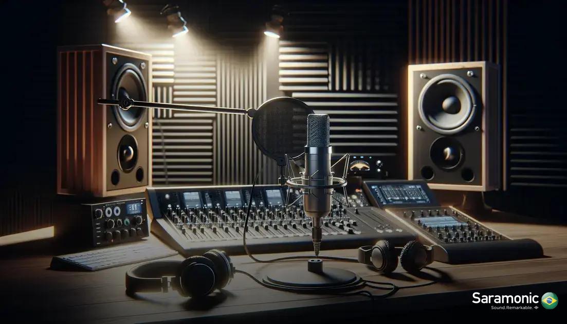 Equipamentos essenciais para captação de áudio