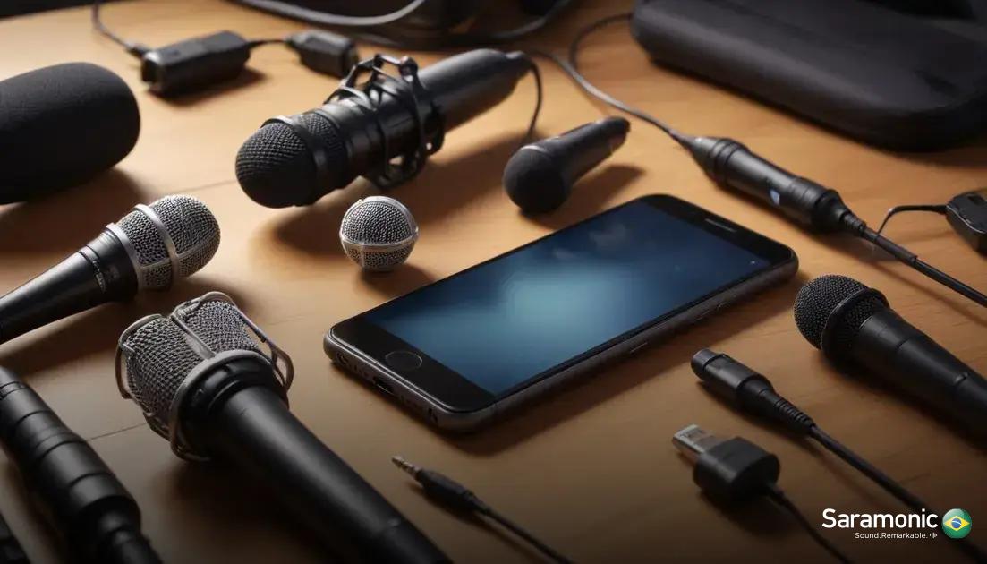 como escolher microfones e acessórios ideais para sua produção
