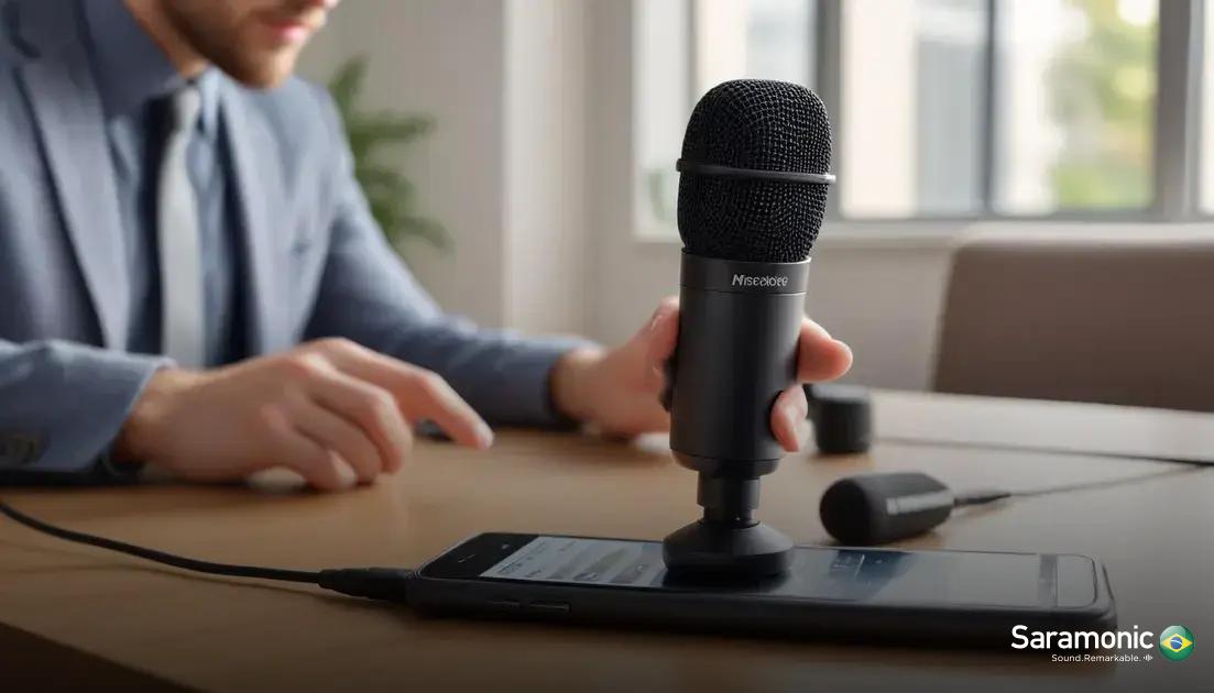 dicas para usar microfone bluetooth nas gravações