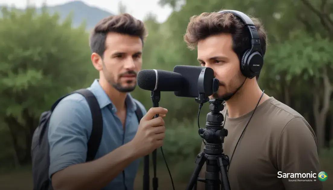 Dicas práticas para capturar áudio com qualidade usando microfones direcionais