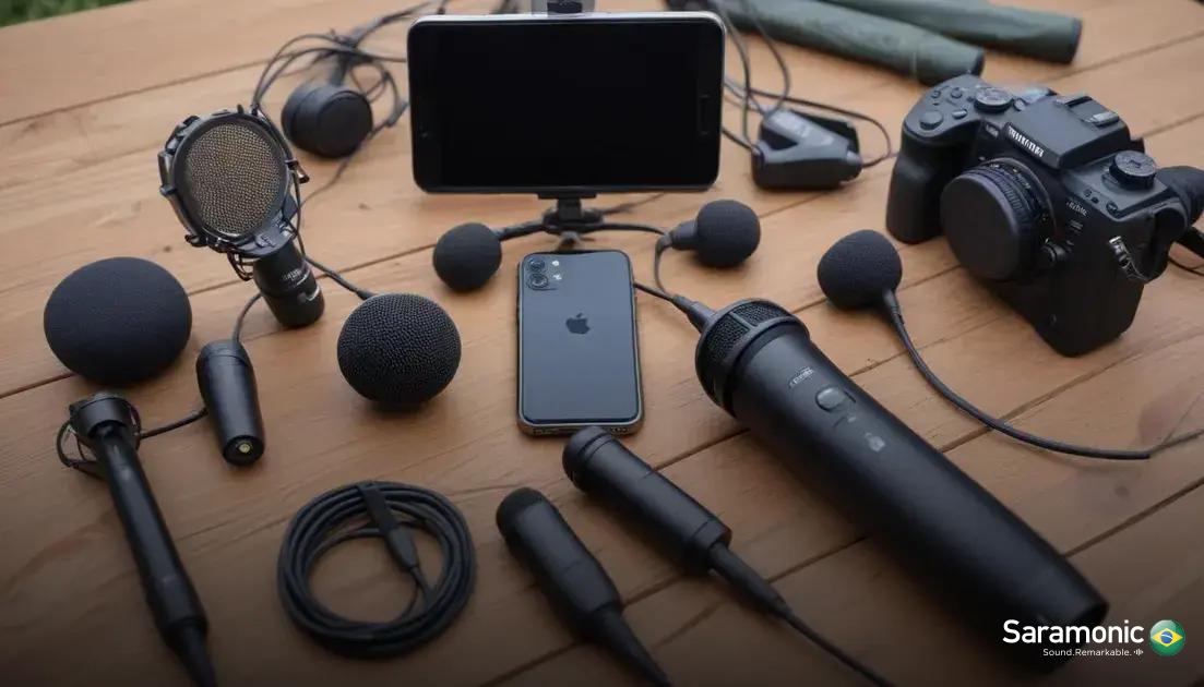 tipos de microfones ideais para produção móvel