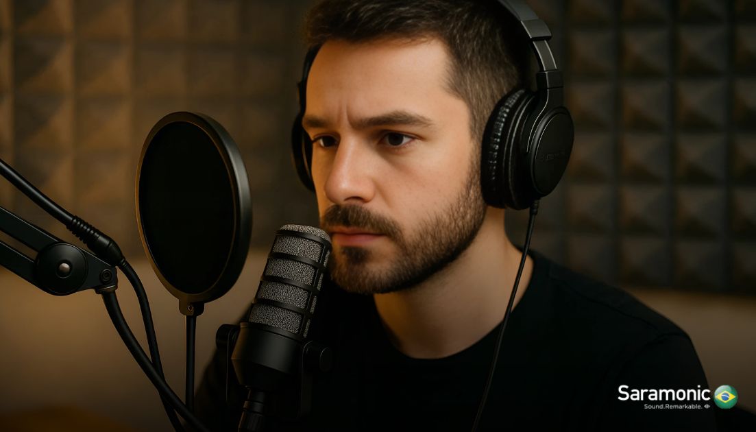 Como usar seu microfone condensador para melhorar a qualidade do áudio Como usar seu microfone condensador para melhorar a qualidade do áudio